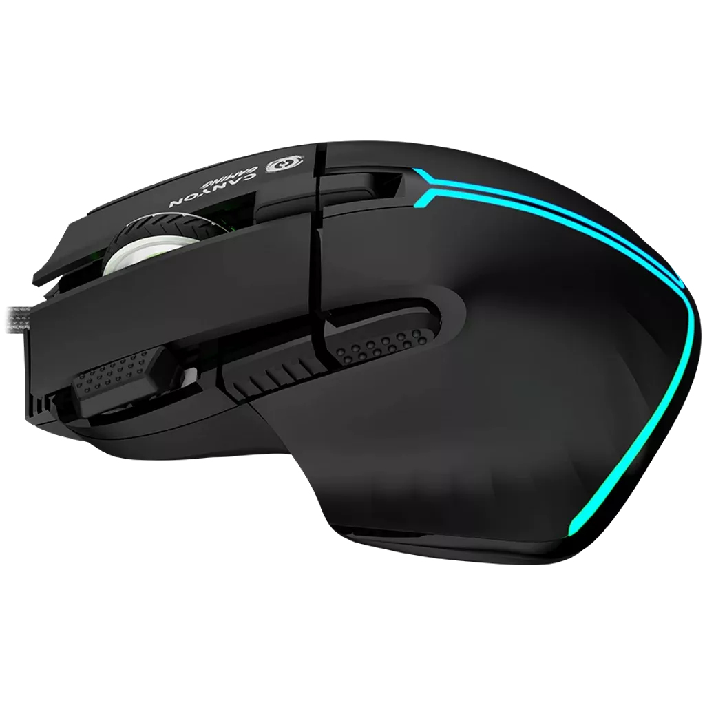 CANYON Mysz gamingowa Fortnax GM-636 RGB 9 Przyc. Przew. Czarna — 10