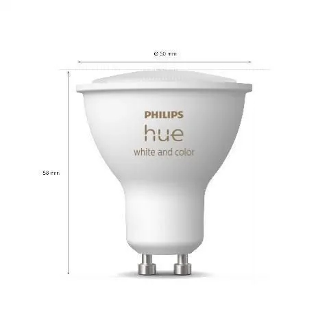 PHILIPS Hue White Color Ambiance GU10 LED 350lm Smart Żarówka RGB — miniatura 14