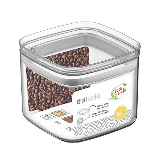 

Pojemnik Na Żywność Lunch Kwadratowy 0,7L 31150