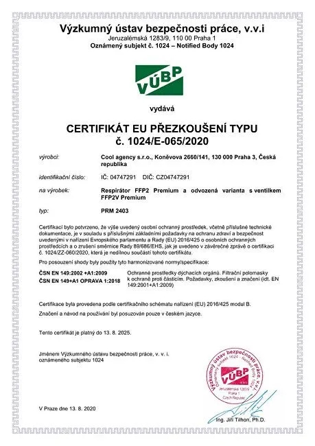 Promedor24 FFP2 Premium respirátor bílý, 10 ks