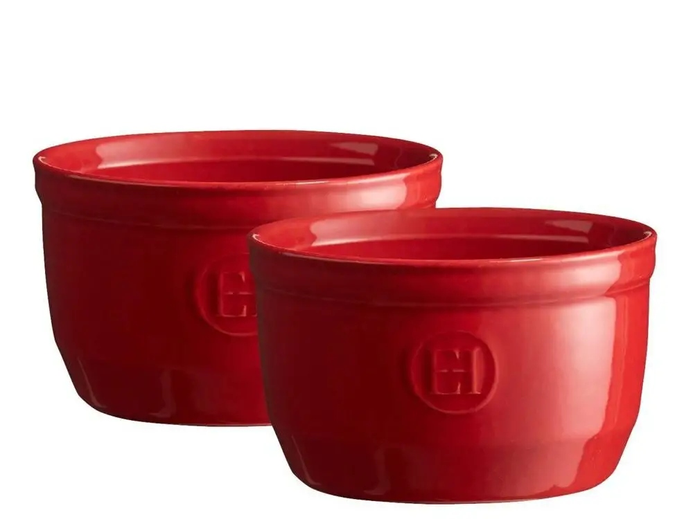 Emile Henry Sada 2 ks ramekinů 10 cm červená Burgundy
