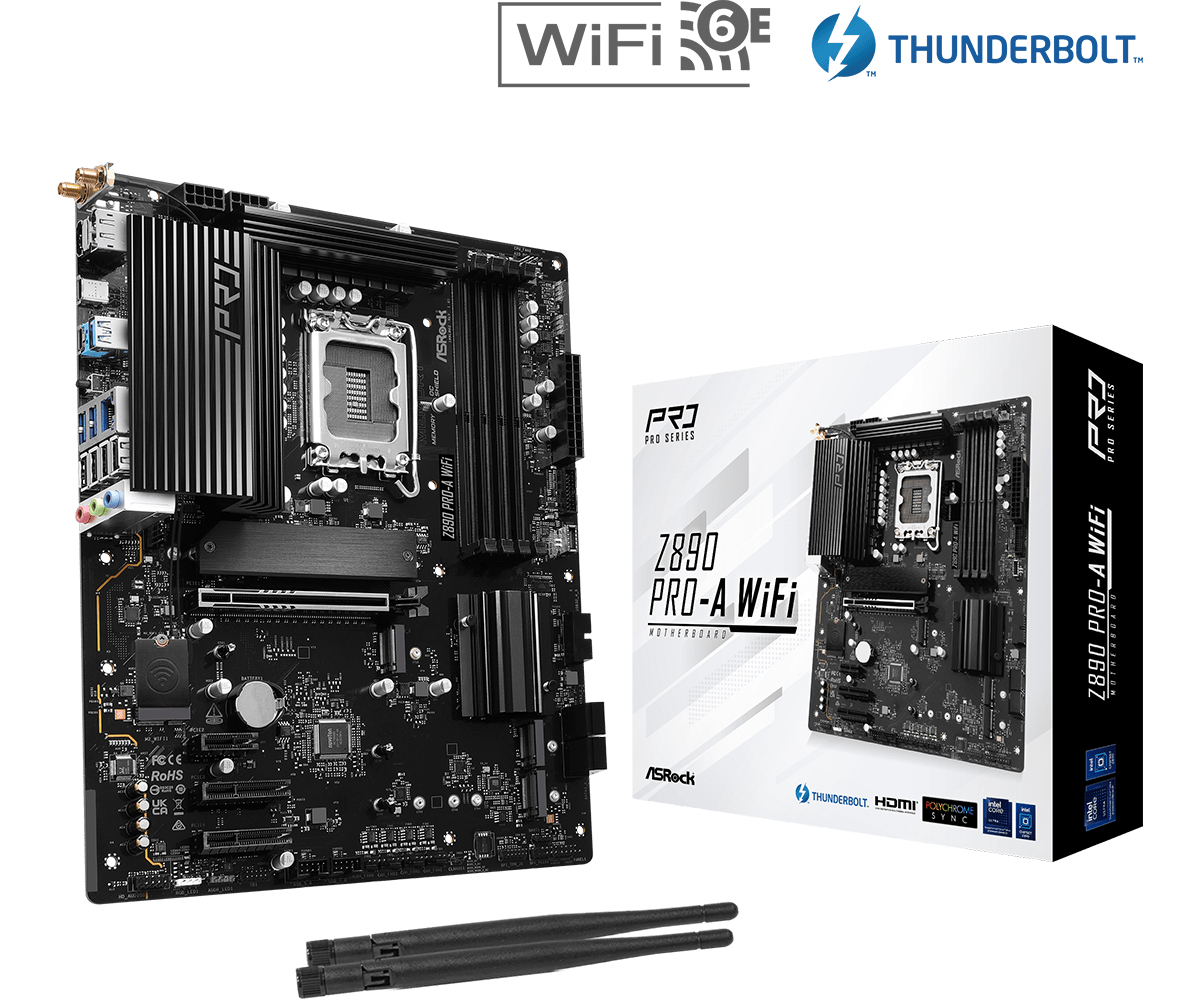 ASROCK Z890 Pro-A WiFi ATX LGA1851 DDR5 — 11