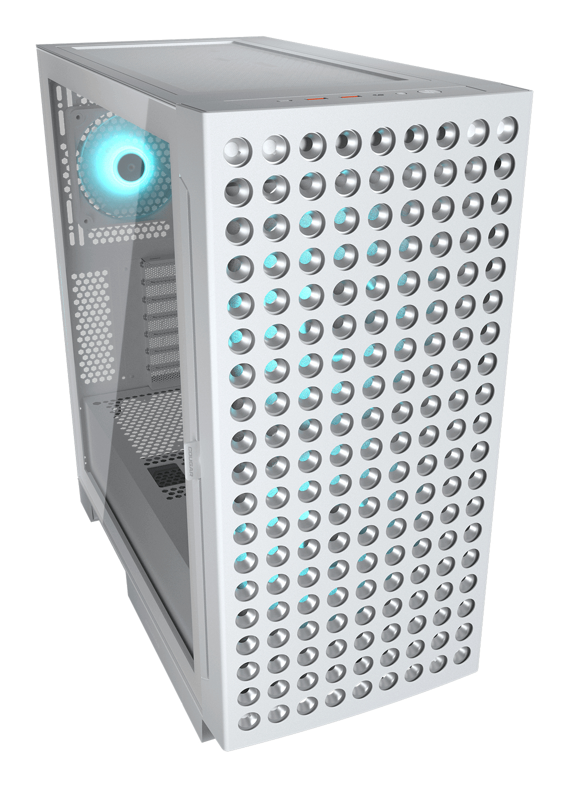 COUGAR Obudowa Airface Eco RGB, Midi Tower, Biała — 12