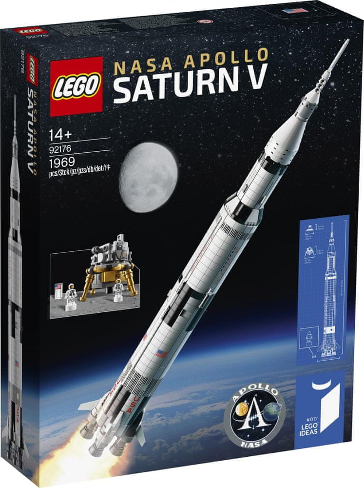 KLOCKI LEGO IDEAS 92176 RAKIETA NASA APOLLO SATURN V 1969 EL NOWE PREZENT Marka LEGO