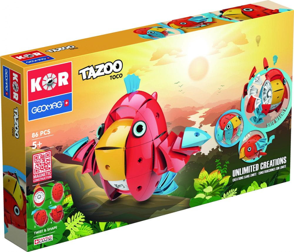Klocki magnetyczne Geomag Tazoo Toco 86 szt.