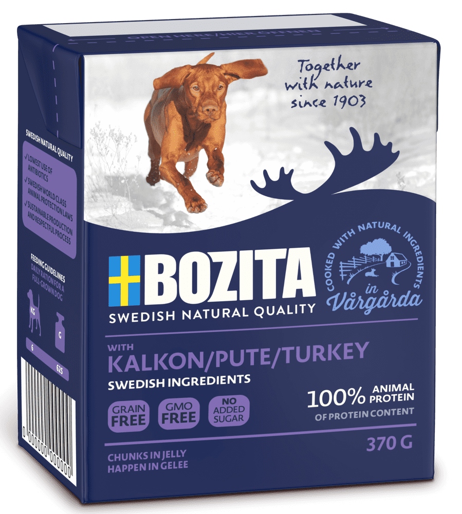 Bozita Masové kousky z krůta v gal. pro psa 370 g