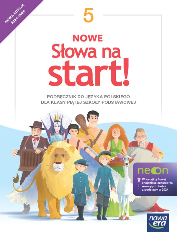 Język polski Słowa na start! Neon podręcznik dla klasy 5
