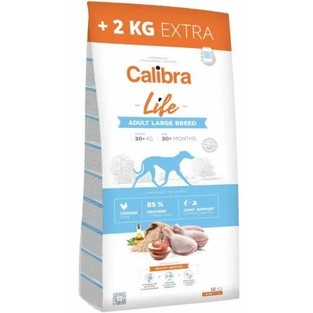 Levně Calibra Dog Life Adult Large Breed Chicken 12 kg 2 kg
