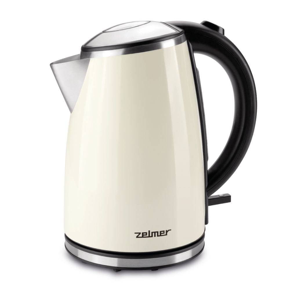 Czajnik elektryczny Zelmer ZCK1274E 2200 W 1,7 l beżowy/brązowy