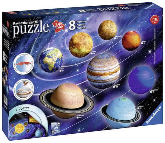 

Puzzle 3D Solar System 8 Planet 522 el. 116683