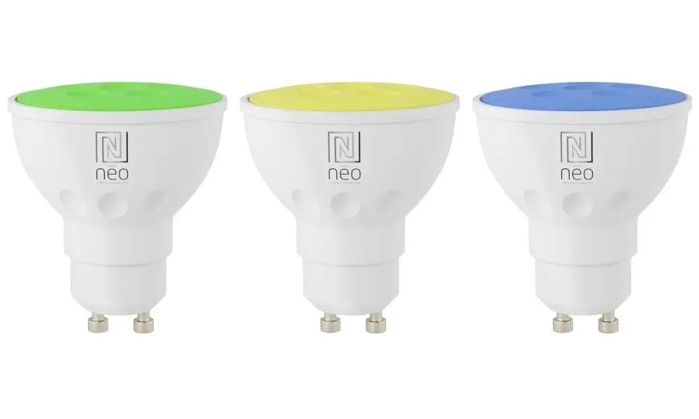 Immax Neo Smart sada 3x žárovka Led GU10 6W Rgb+cct barevná a bílá, stmívat