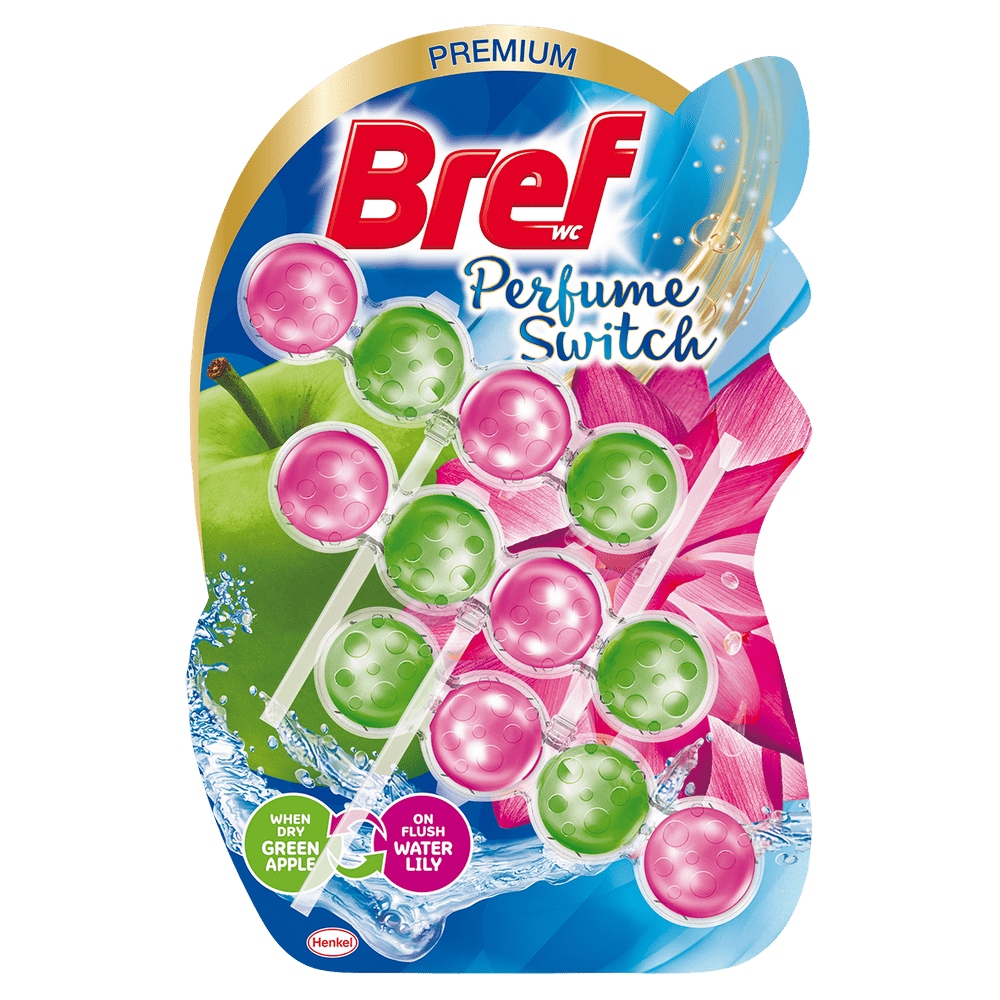 

Bref Wc Perfume Switch Jabłko Lilia Wodna 3x50g