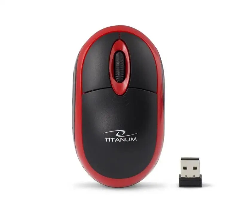 Titanum Mysz bezprzewodowa 2. 4Ghz 3D optyczna Usb Vulture Czarno- Titanum