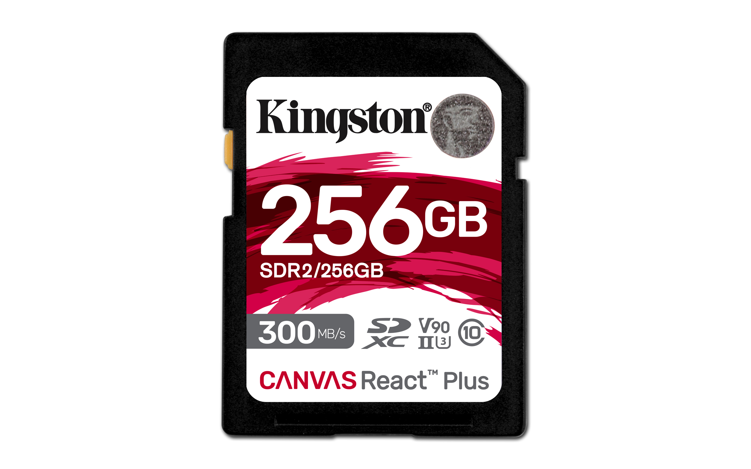 Kingston 256GB Canvas React Plus Sdhc Uhs-ii 300R/260W U3 V90 for Full