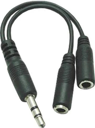 Premiumcord Rozdzielacz kablowy 3,5 Jack M 2xF 10cm