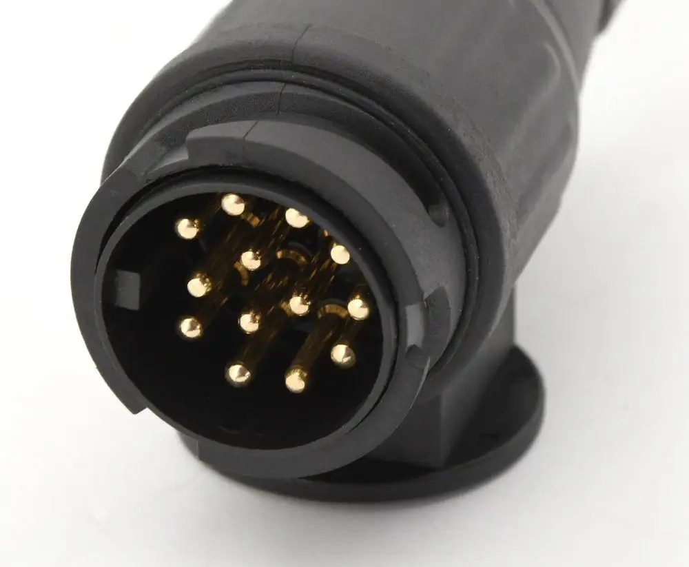 ADAPTER 13/7 PRZEJŚCIÓWKA DO PRZYCZEP PRZEWÓD 0,8m WTYCZKA GNIAZDO Rodzaj 13 PIN 7 PIN