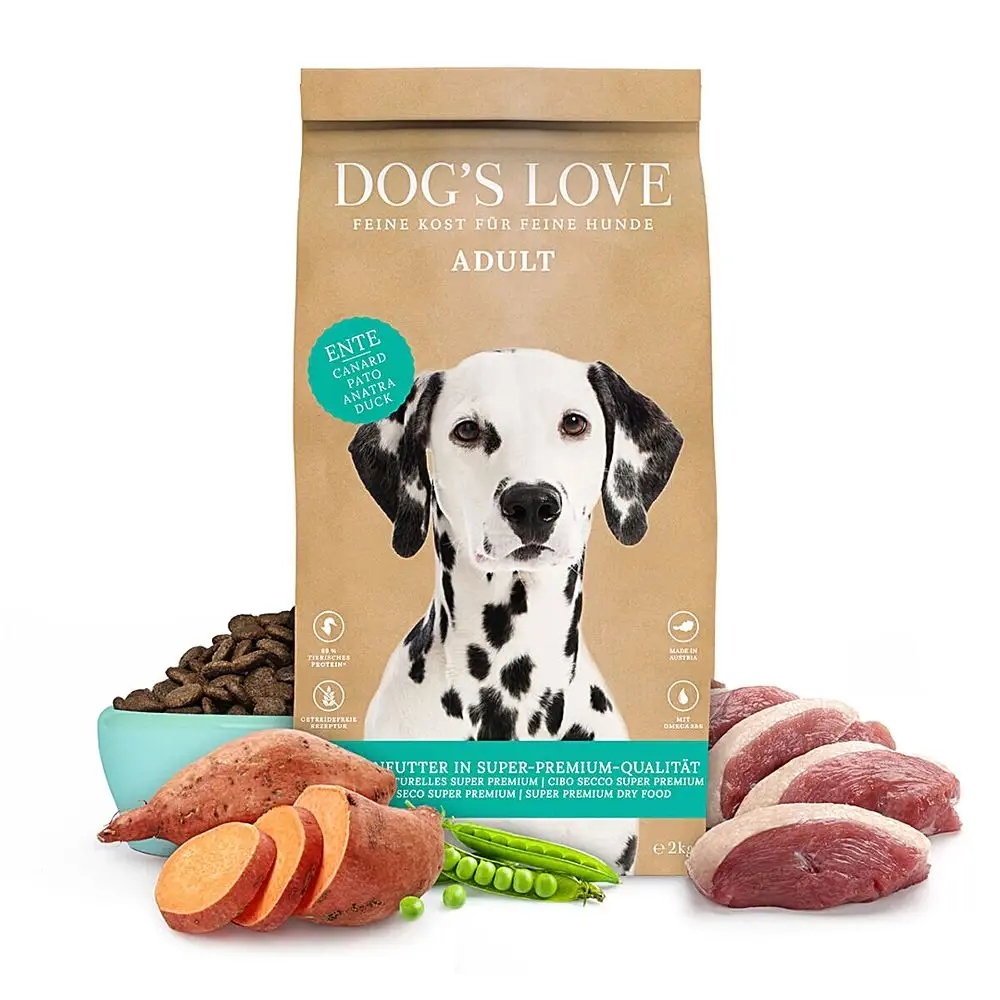 Levně DogsLove krmivo suchá kachna 2 kg