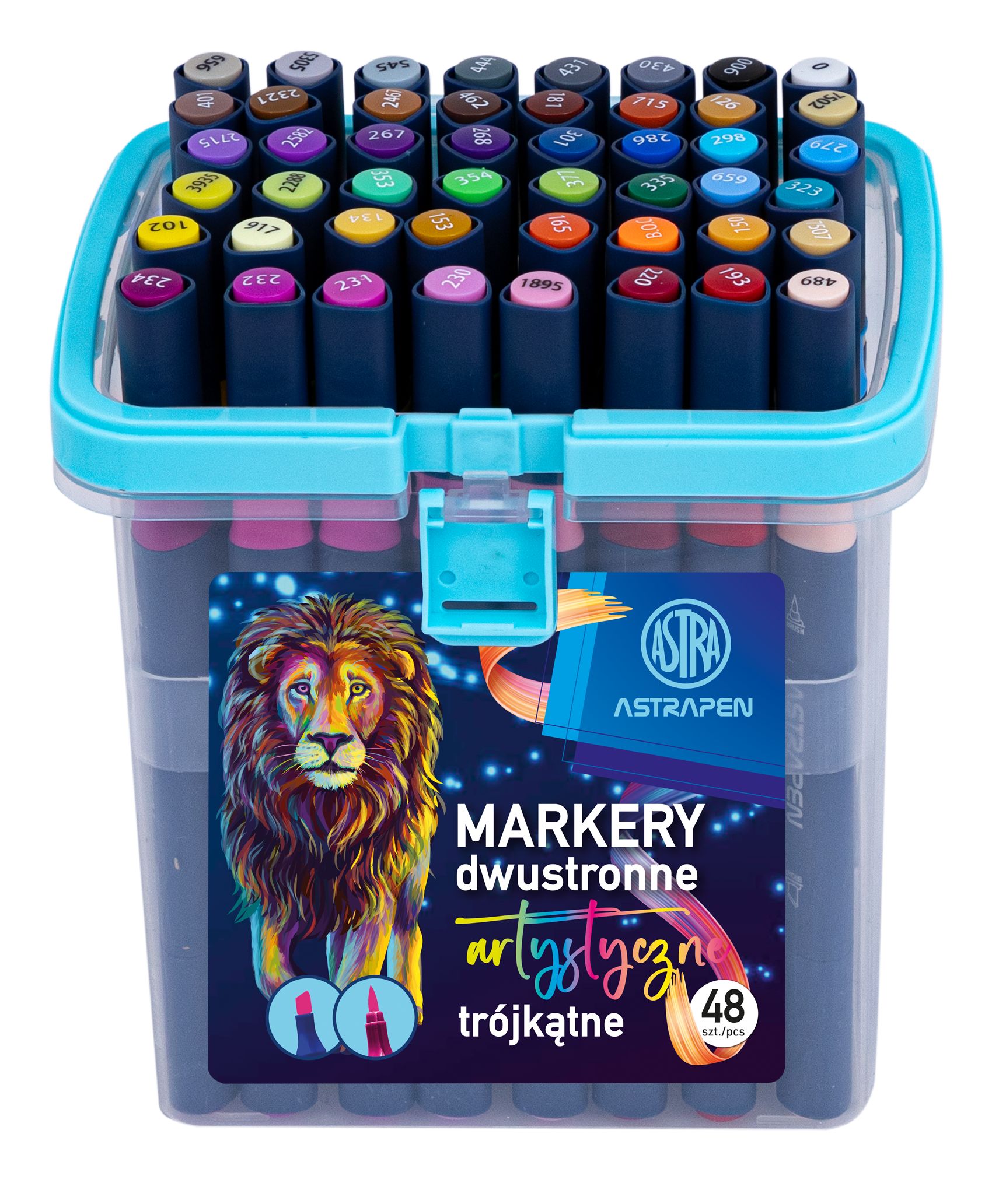 MARKERY ARTYSTYCZNE TRÓJK DWUSTR. ASTRAPEN 48 KOL