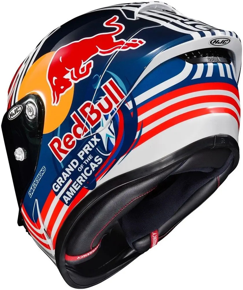 Ｂ*Ｙ様 HJC RPHA1N レッドブル オースティンGP 新品未使用 Kask HJC RPHA 1 Red Bull Austin GP White/Blue/Red r. L
