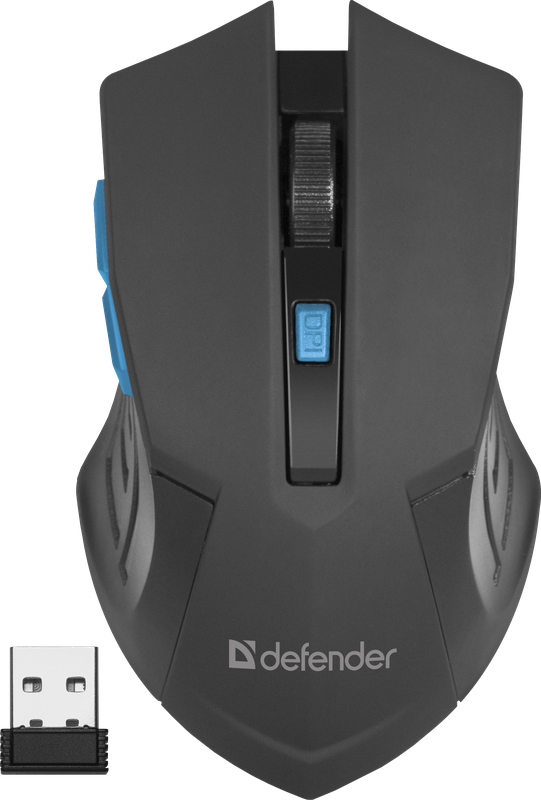 MYSZ DEFENDER ACCURA MM-275 RF CZARNO-NIEBIESKA OPTICAL 1600DPI 6P — 8