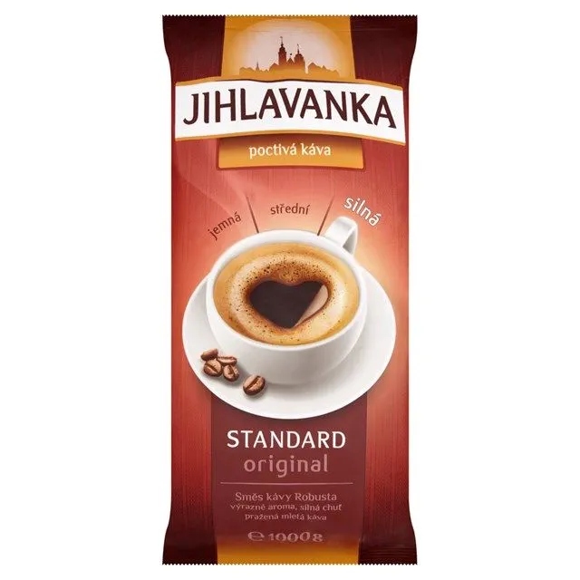 Mletá káva Bohemia Jihlava Standard 1kg