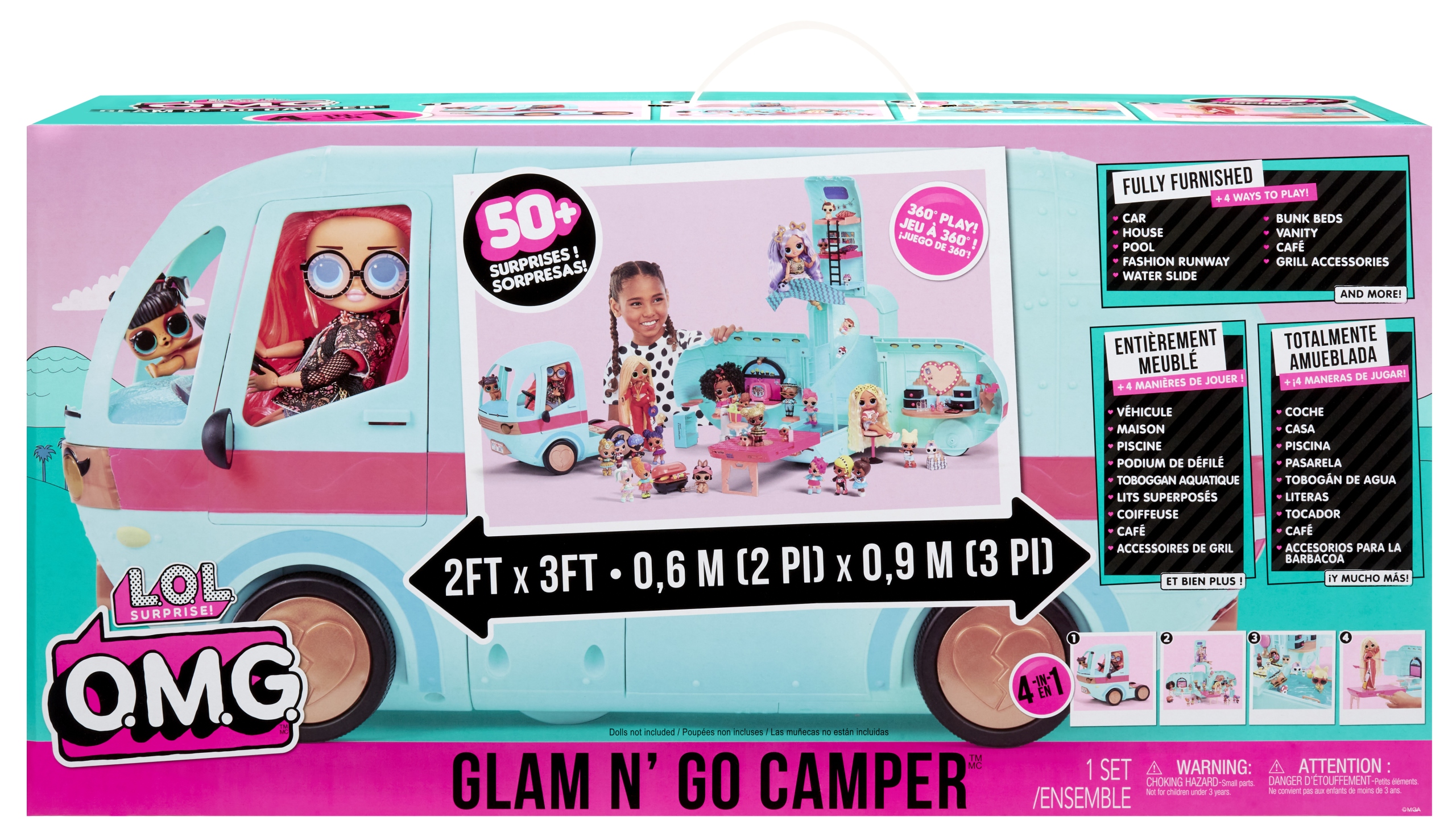 KAMPER CAMPER ZABAWKOWY DUŻY LOL Surprise Glam N' Go Camper 502500