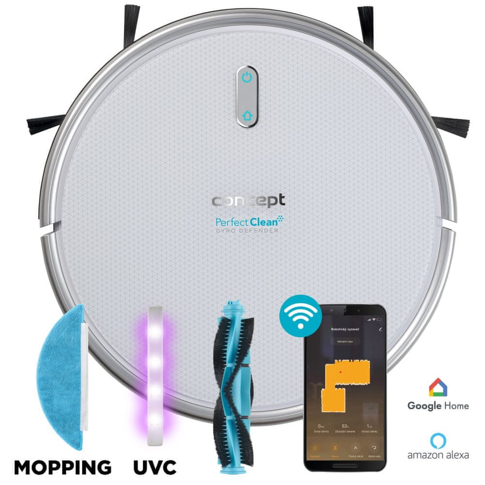 Concept bílého Uklízecí robot VR2020