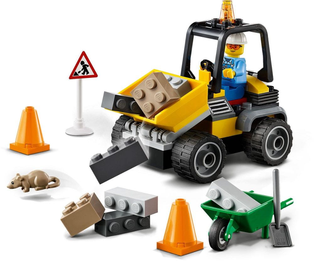 LEGO City 60284 Pojazd do robót drogowych Koparka Marka LEGO
