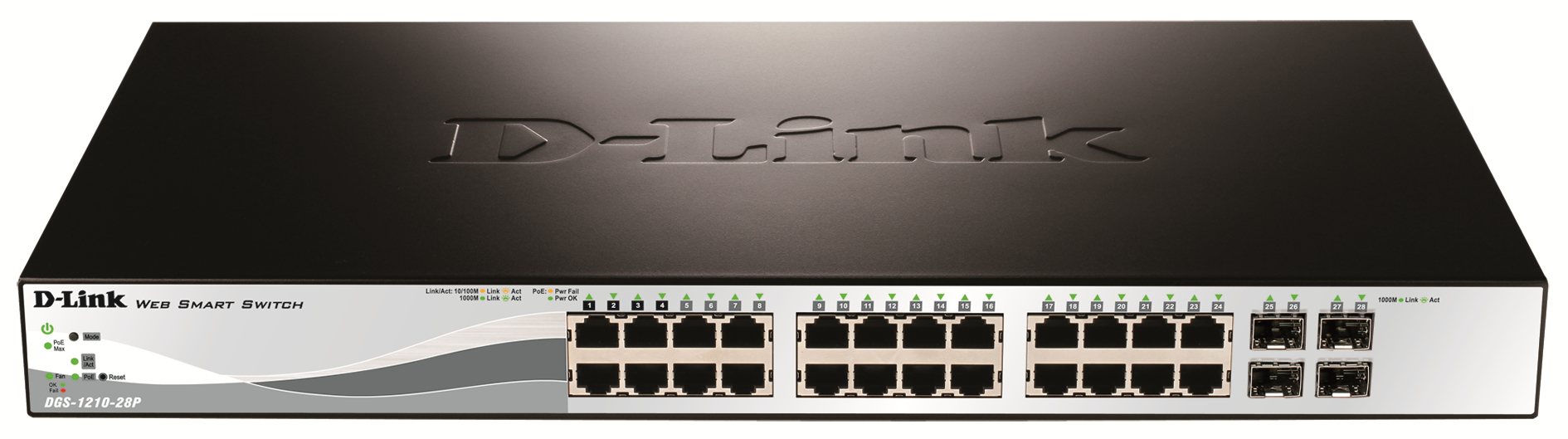 D-LINK 24 PoE 10/100/1000 Base-T port with 4 x 1000Base-T /SFP ports — 11