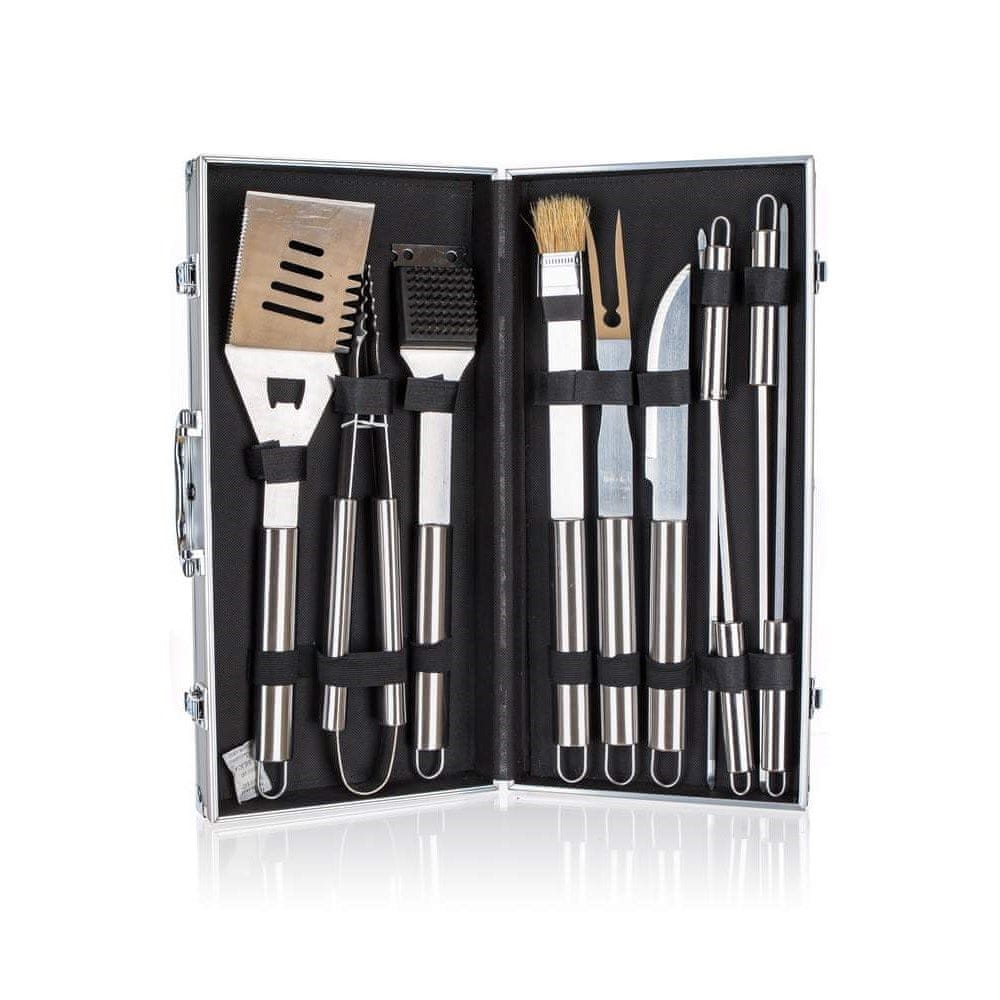 Happy Green Bbq grilovací set, 10 ks, v kufříku