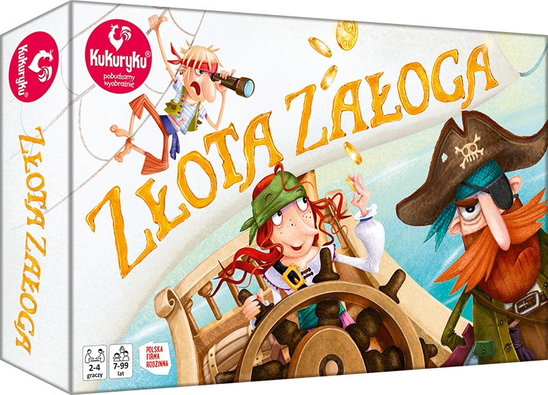 GRA PLANSZOWA ZŁOTA ZAŁOGA KUKURYKU 7+ LAT