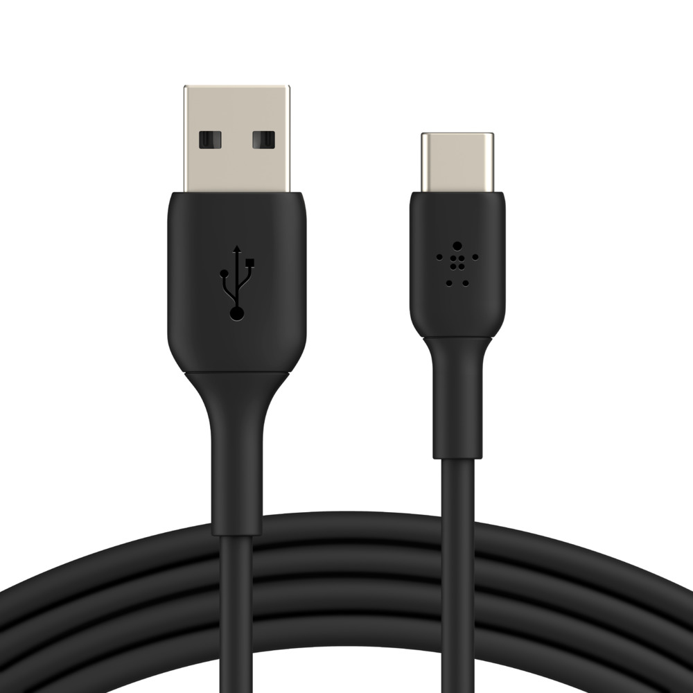 Kabel USB-A / USB-C, 15W, 15 cm, do Android Auto, wytrzymały, Belkin PVC Model CAB001BT0MBK