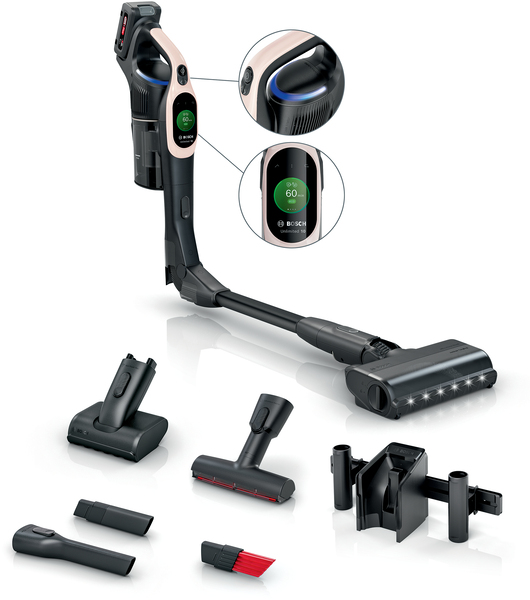 Odkurzacz pionowy 2w1 Bosch Unlimited BBS1041RBA 80min Wymienny akumulator