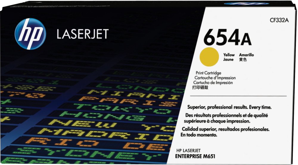 Hp 654A, žltá