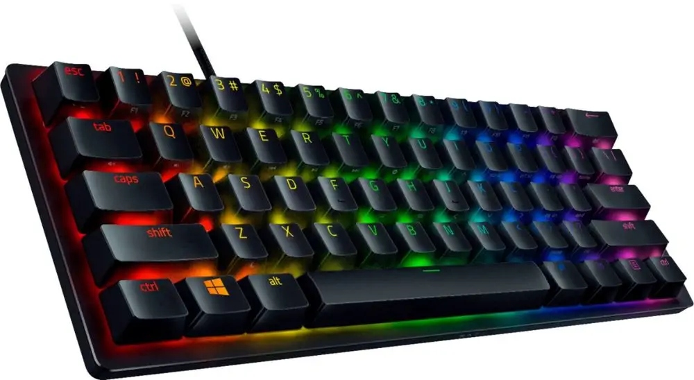 RAZER Klawiatura Gamingowa Przewodowa Huntsman Mini (Red Switch), Czarna, układ US — 8