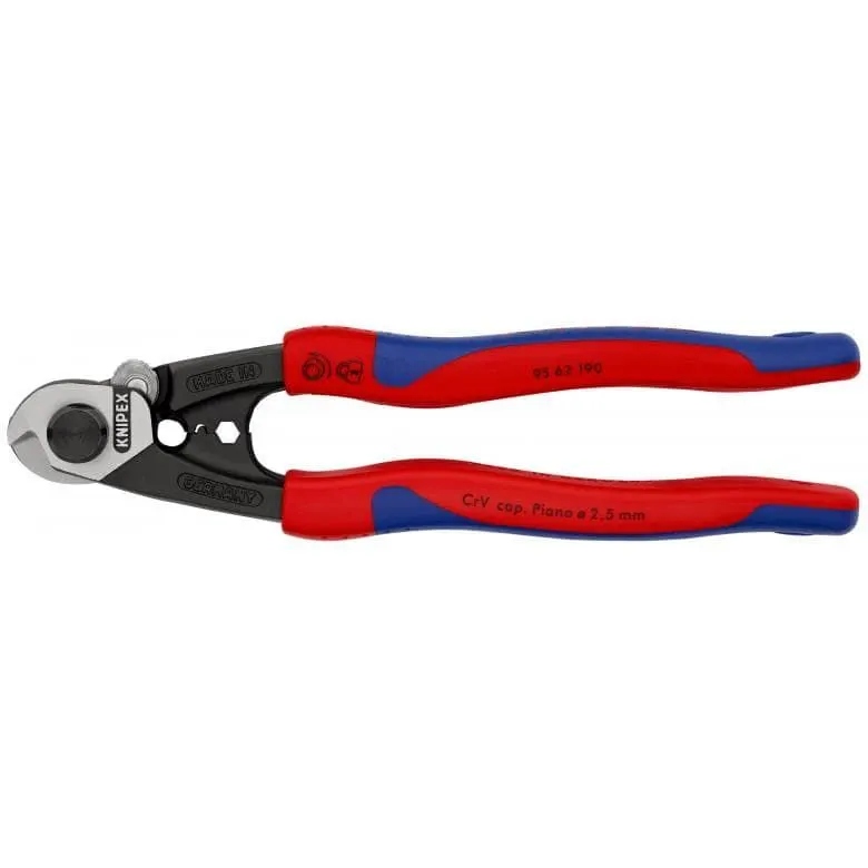 Nůžky na stříhání ocelových lan Knipex 190 mm