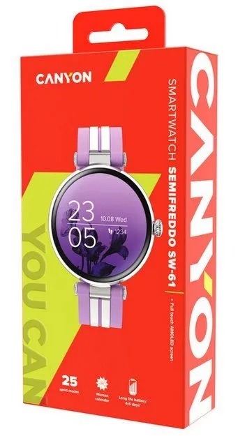 CANYON Smartwatch Semifreddo SW-61 Różowy — 9