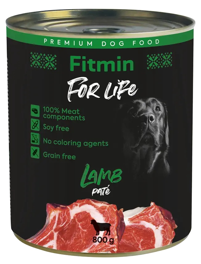 Levně Fitmin mokré jehněčí 0,8 kg