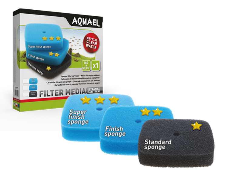 Levně 2x Aquael houbová filtrační vložka Finish Sponge 45PPI