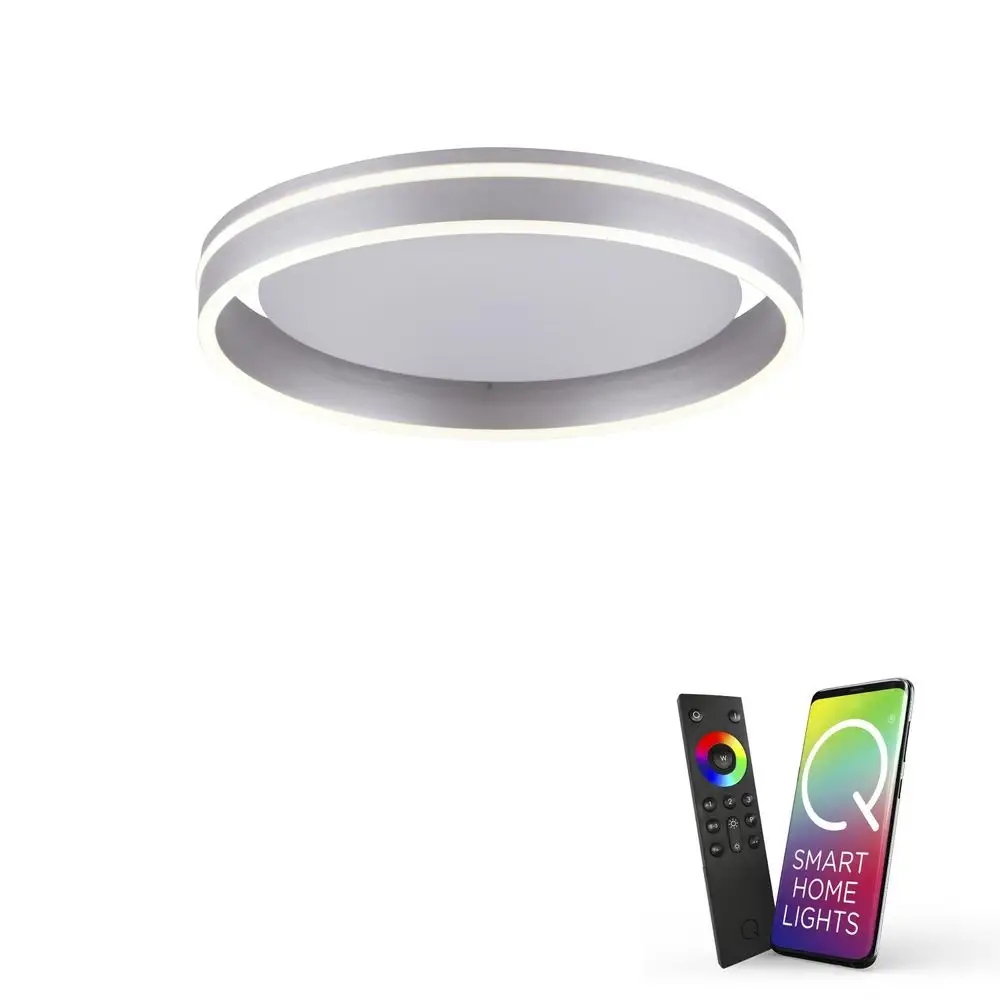 Závesná Led Stropná Lampa Q-smart S Farebným Pilotom Stmievač Stropné Svietidlo 40 cm