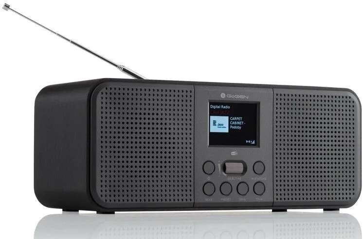 Sieťové Rádio Dab+ Fm jack bluetooth gogen prebudenie rádiom 10 staníc