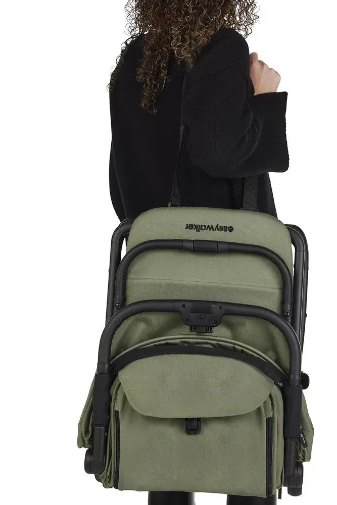 ZESTAW Easywalker Miley2 Wózek spacerowy SageGreen +Torba + Uchwyt na kubek Stelaż Aluminiowy