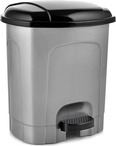 odpadkový koš s plastovým pedálem Šedý 11,5 L Orion Odolný a prostorný