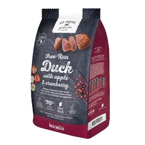 Go Native Kaczka z jabłkiem i żurawiną 4 kg Karma sucha dla psa dorosłego