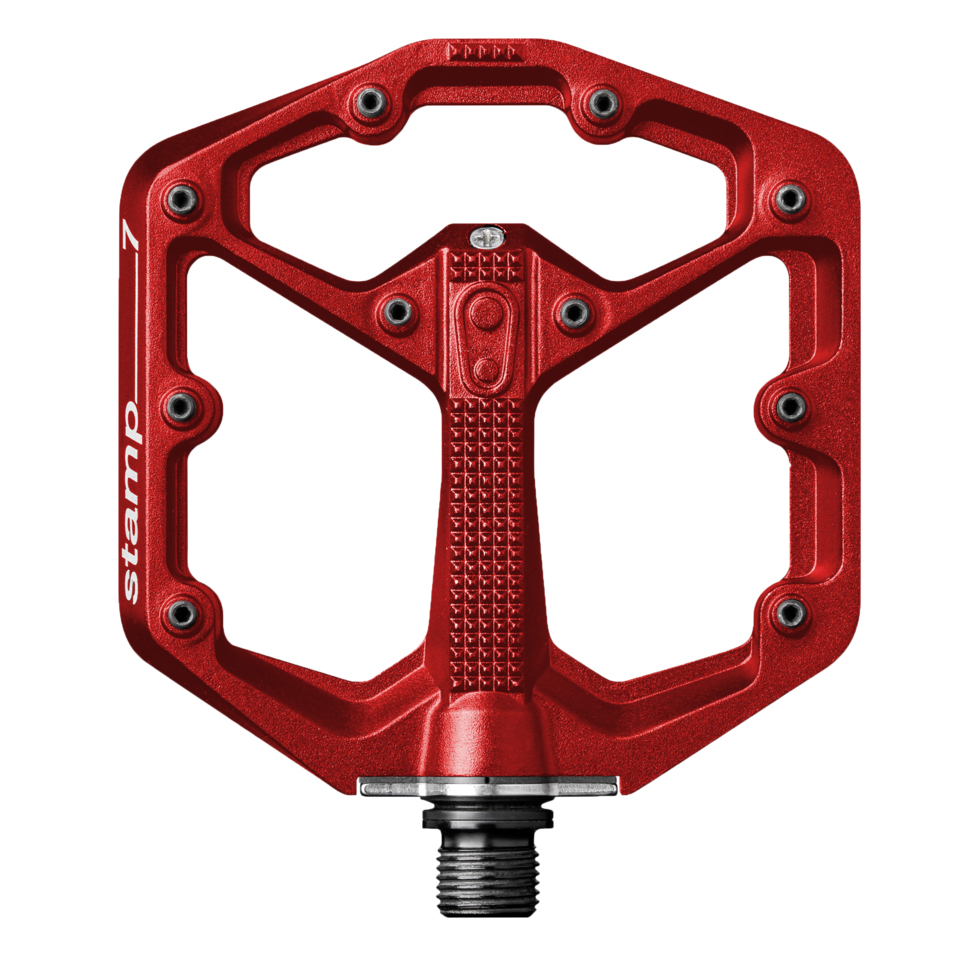 Pedály na kolo Crankbrothers Stamp 7 Small Red (obsahuje další piny)