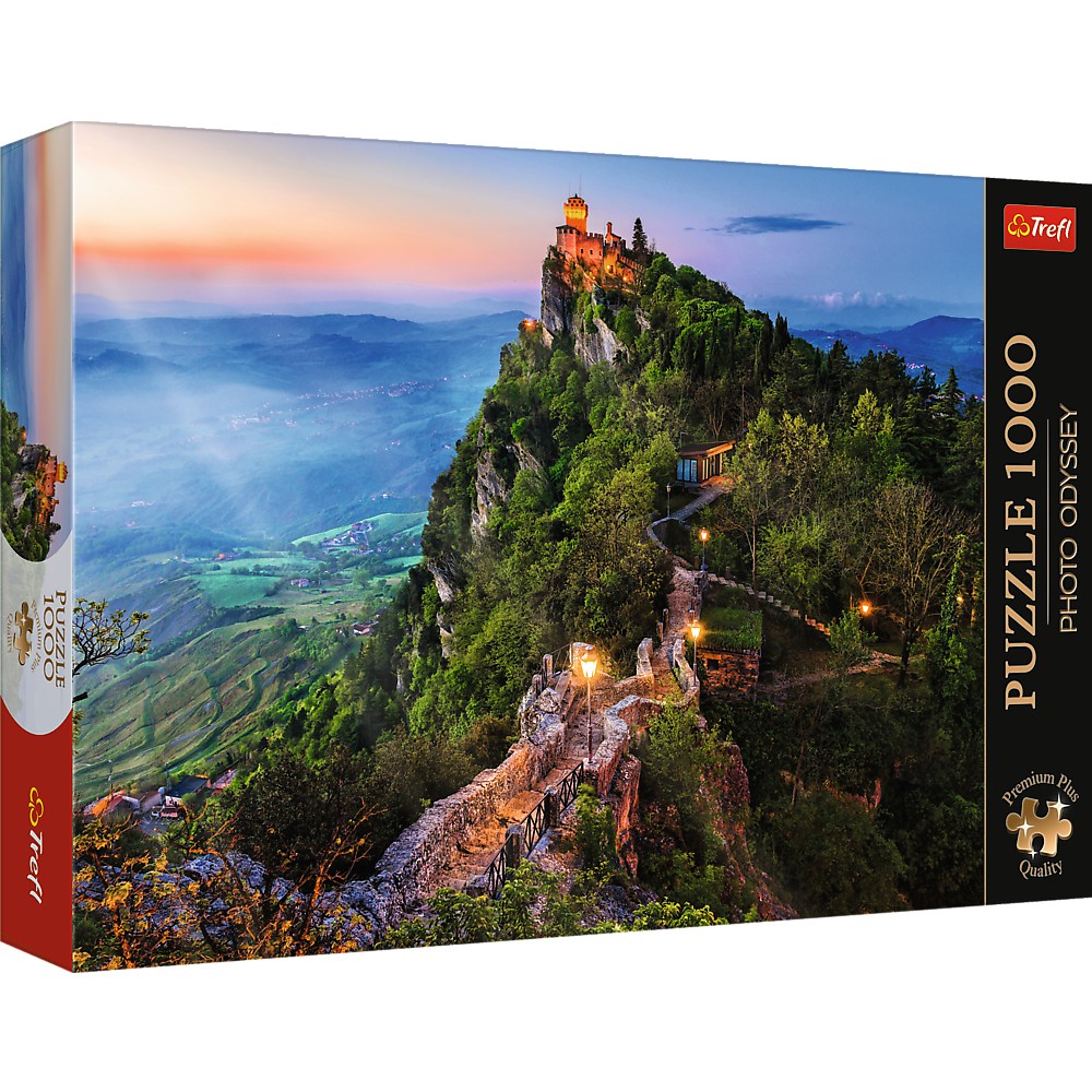 Puzzle Trefl 1000 elementów Wieża Cesta, San Marino
