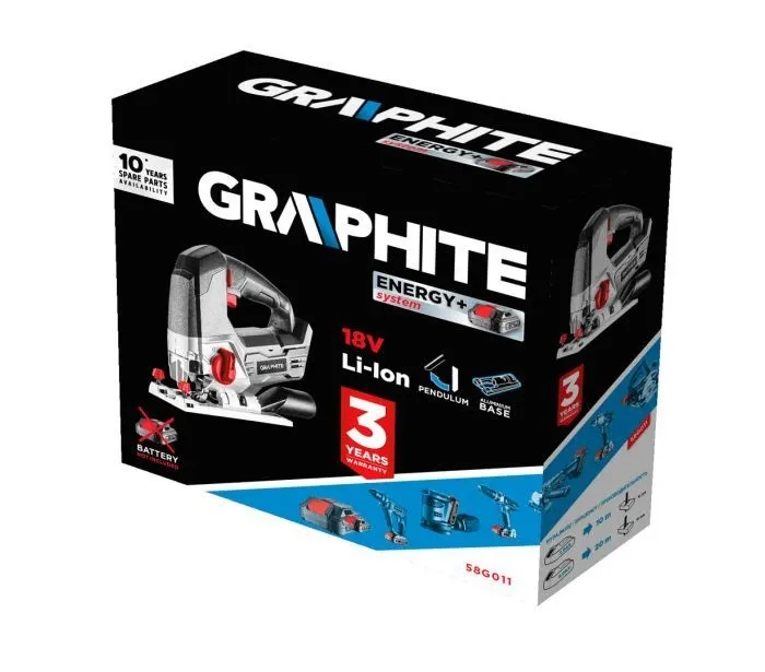 MOCNA WYRZYNARKA Graphite ZASILANIE AKUMULATOROWE Seria Energy+