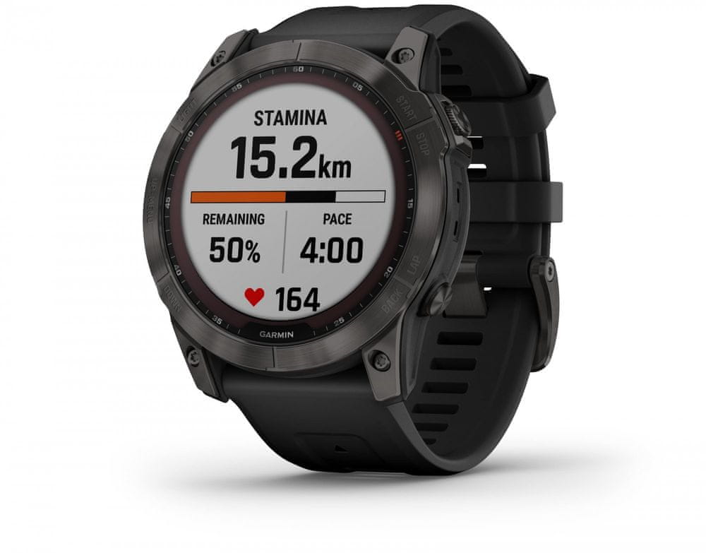 GARMIN Fenix 7X Sapphire Solar TYTAN DLC +OSMapaPL Домінуючий колір: чорний