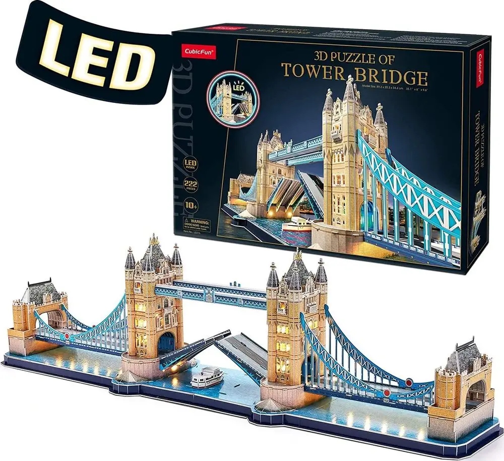CUBIC FUN PUZZLE 3D TOWER BRIDGE LED 5317