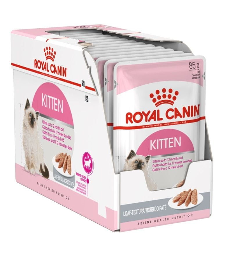 Levně Krmivo mokré pro kočky Royal Canin Kitten paštika 12x85 g